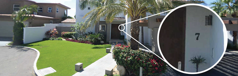 Alta resolución Visión 360 — número de calle visible